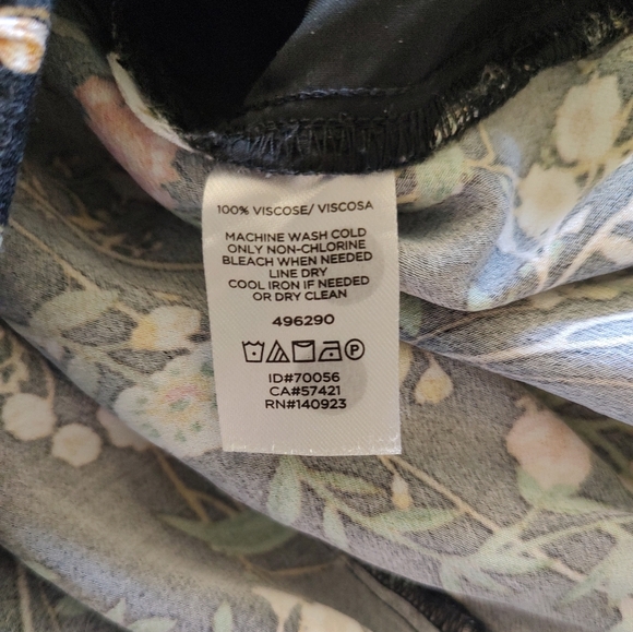 Loft Floral Print Women's Cropped Viscose Pants - Picture 7 of 7